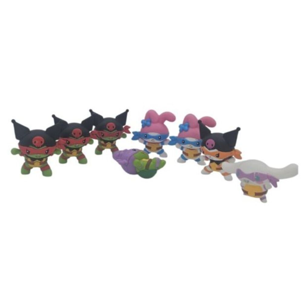2025 McDonalds Hello Kitty x TMNT Toys Lot Kuromi My Melody Cinnamoroll